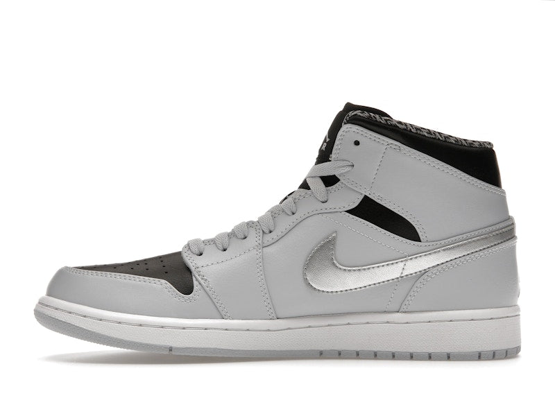 Jordan 1 Mid Pure Platinum Metallic Silver