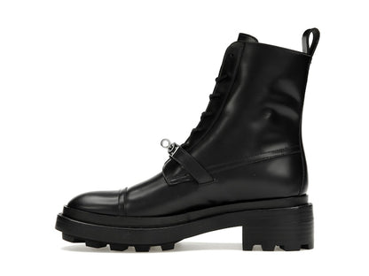 Hermes Funk Ankle Boot Noir Calfskin Leather
