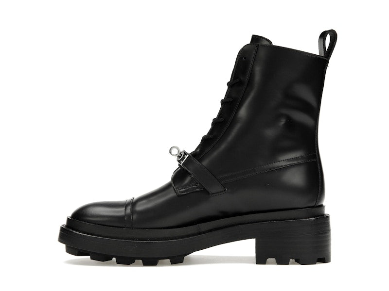 Hermes Funk Ankle Boot Noir Calfskin Leather