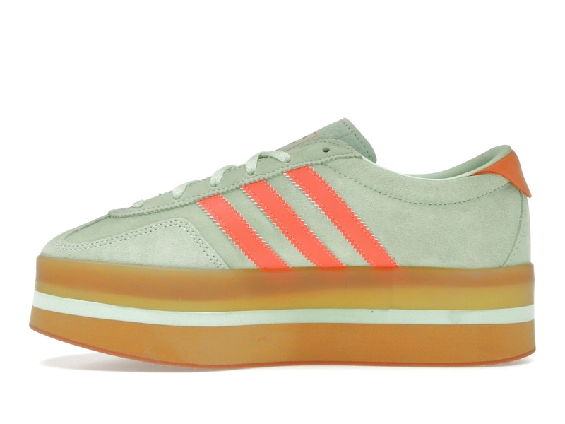 adidas Gazelle Stack Semi Green Spark Solar Orange Gum (Women's)
