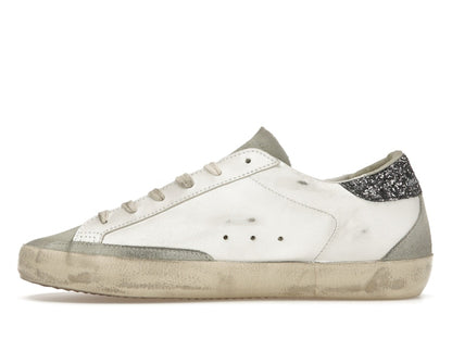 Golden Goose Super-Star White Dark Grey Glitter (Women's)