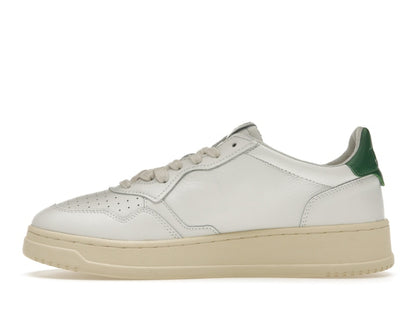 Autry Medalist Leather Low White Green