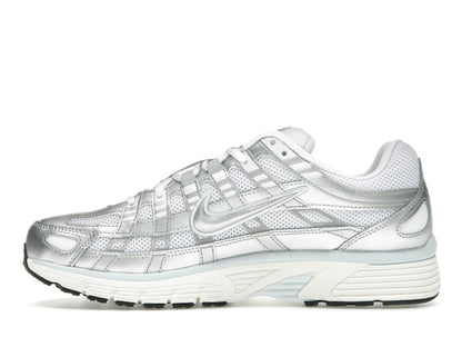 Nike P-6000 White Blue Tint Sail Metallic Silver (Women's)