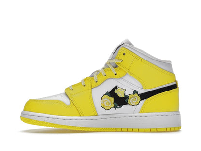 Jordan 1 Mid Dynamic Yellow Floral (GS)