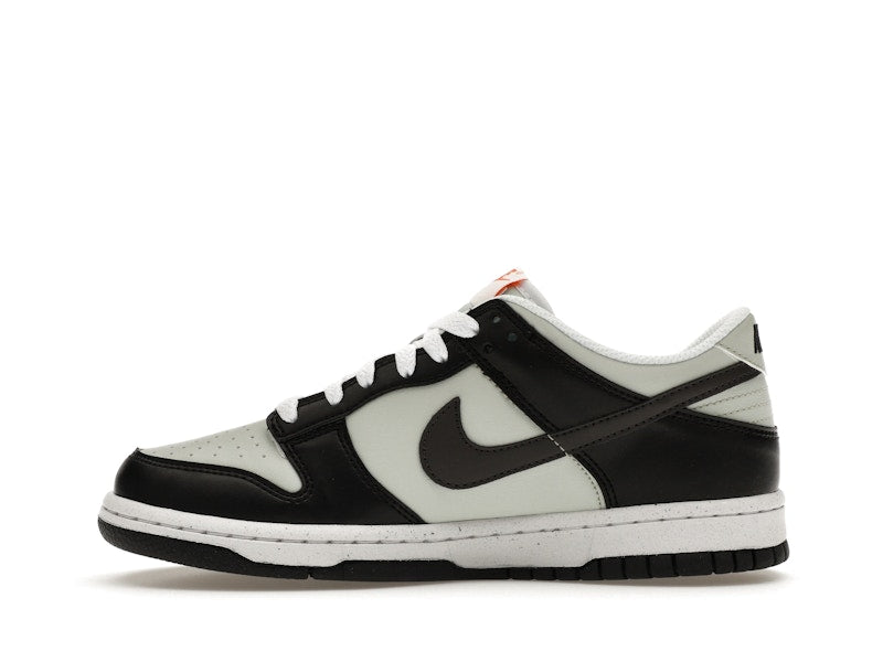 Nike Dunk Low Black Bright Mandarin Mini Swoosh (GS)