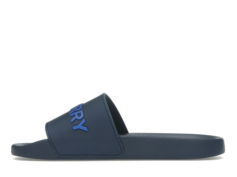 Burberry Embossed Logo Slide Blue