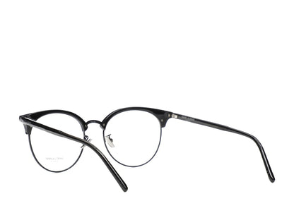 Saint Laurent Round-Frame Acetate Optical Frames Black Black Transparent (SL233F-30002729-001)