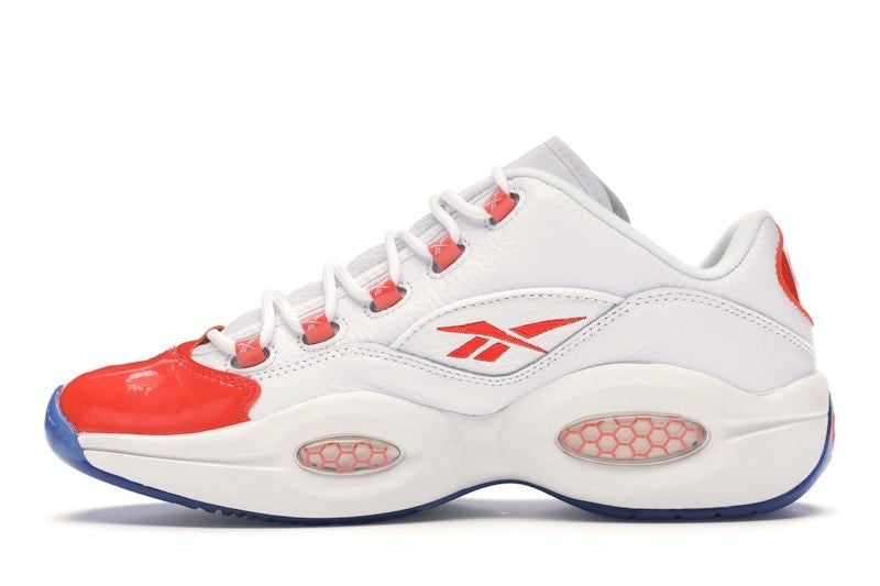Reebok Question Low Patent Toe Orange