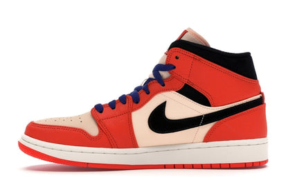 Jordan 1 Mid Team Orange Black