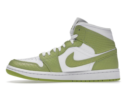 Jordan 1 Mid Green Python (Women's)