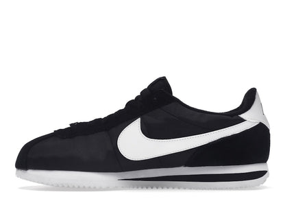 Nike Cortez Basic Nylon Black White-Metallic Silver