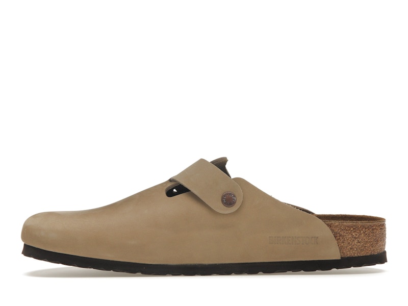 Birkenstock Boston Oiled Leather Tobacco Brown