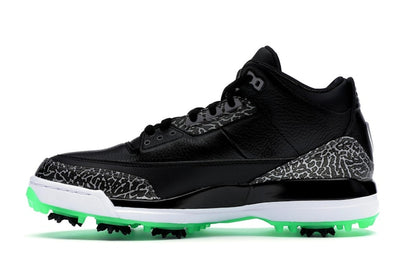 Jordan 3 Retro Golf Black Green Glow
