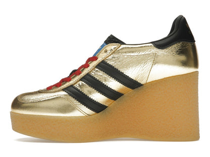 adidas x Gucci Gazelle Wedge Gold Metallic Black (Women's)