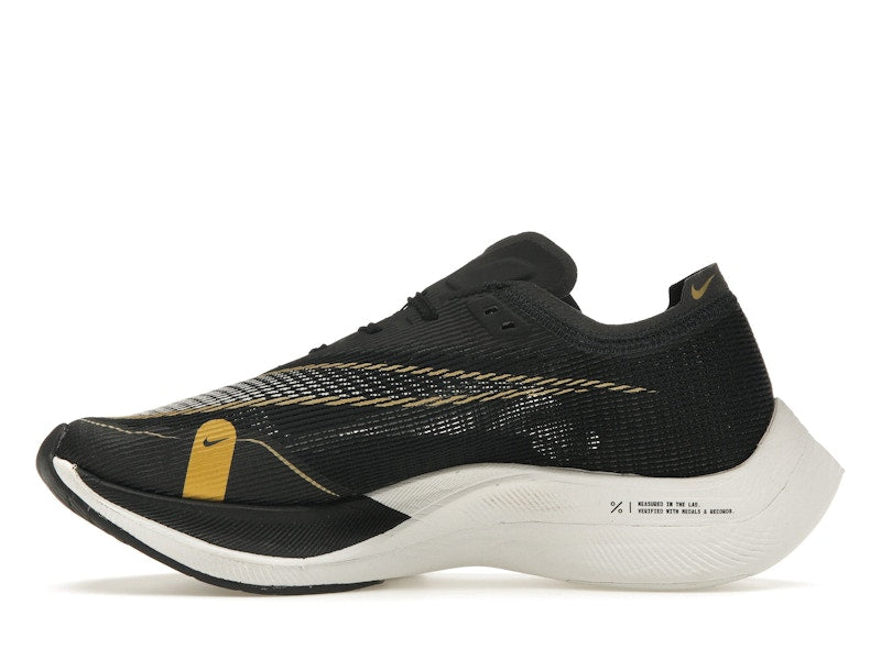 Nike ZoomX Vaporfly Next% 2 Black Metallic Gold Coin (Women's)