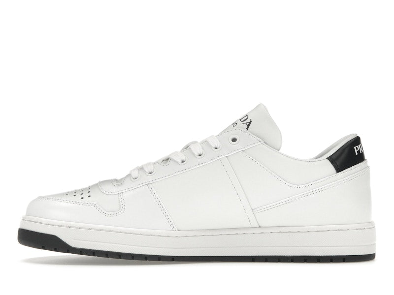 Prada Downtown Low Top Sneakers Leather White White Black