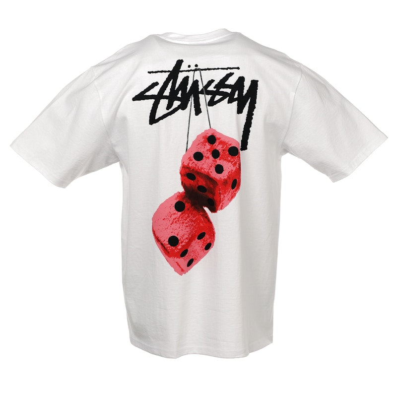 Stussy Fuzzy Dice Tee White