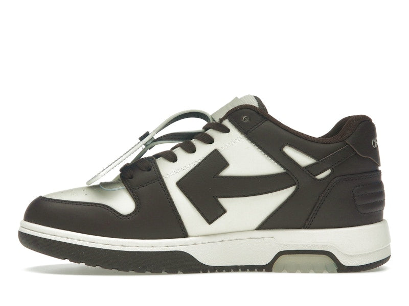 OFF-WHITE Out Of Office "OOO" Low Tops Chocolate Cream