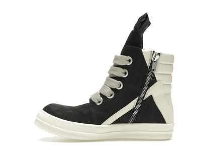 Rick Owens Geobasket Jumbo Lace High Black Milk