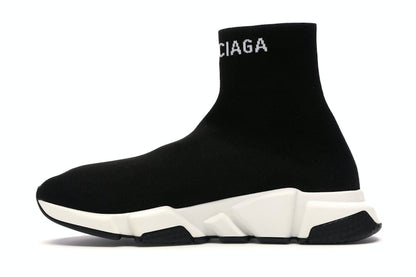 Balenciaga Speed Sock Slip-On Black White