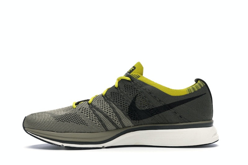 Nike Flyknit Trainer Cargo Khaki Bright Citron
