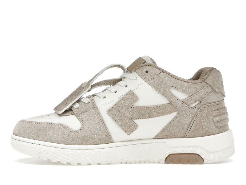 OFF-WHITE Out Of Office OOO Low Tops Beige Natural Suede