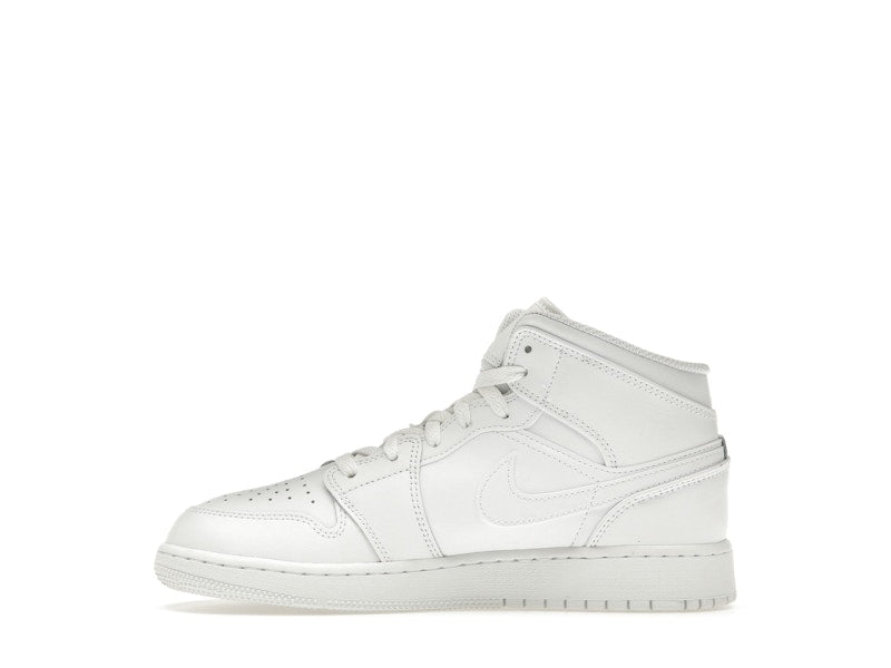 Jordan 1 Mid Triple White (2023) (GS)