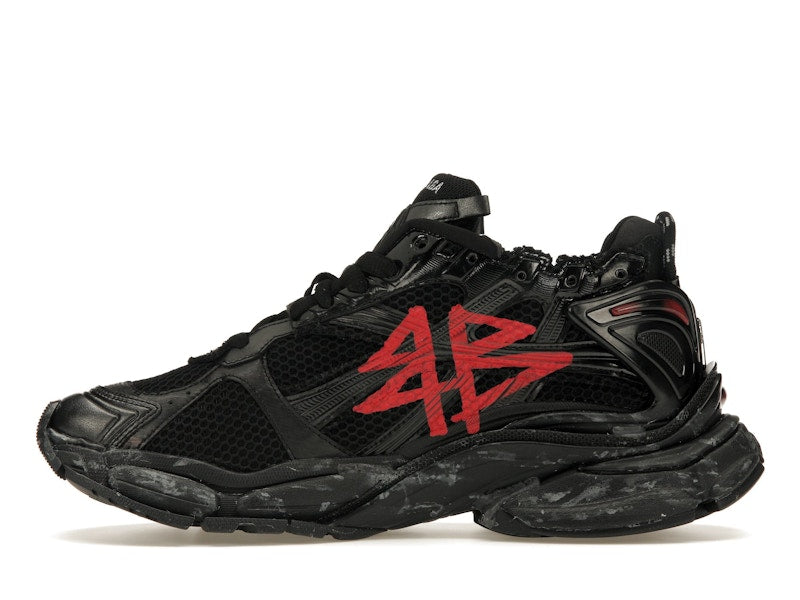 Balenciaga Runner Graffiti Black Red
