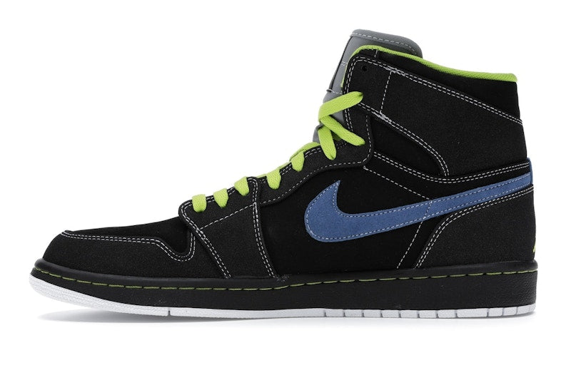 Jordan 1 Retro High Black Cyber Blue Sapphire