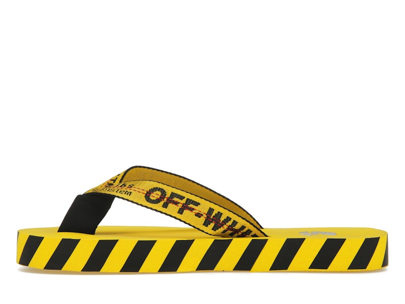 OFF-WHITE Industrial Flip Flops Yellow SS21