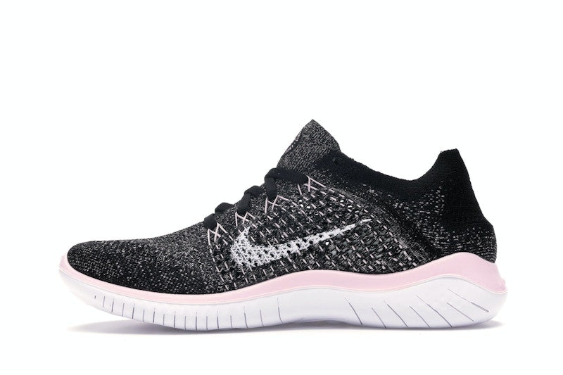 Nike Free RN Flyknit 2018 Black Pink Foam (Women's)