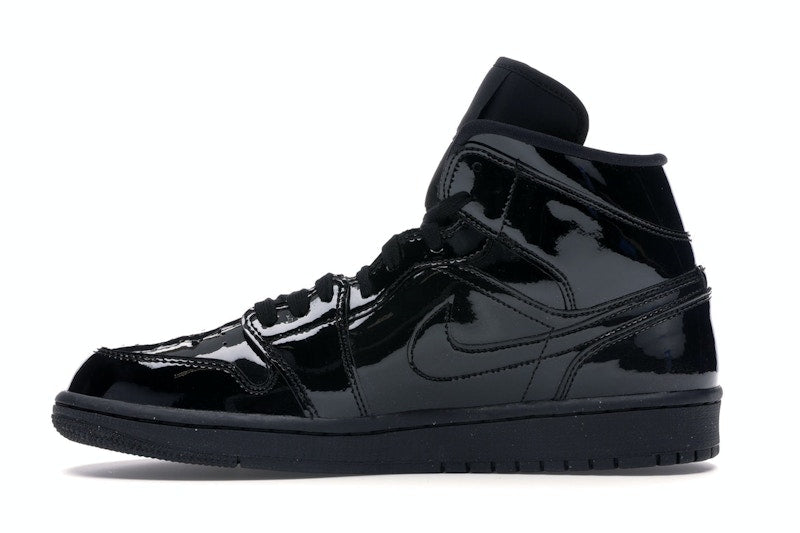 Jordan 1 Mid SE Triple Black Patent (Women's)