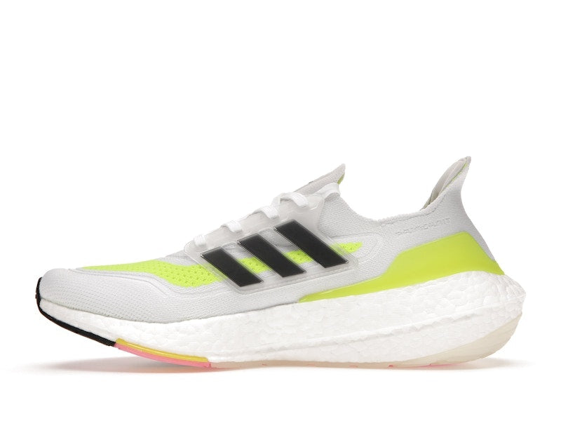 adidas Ultra Boost 21 White Solar Yellow