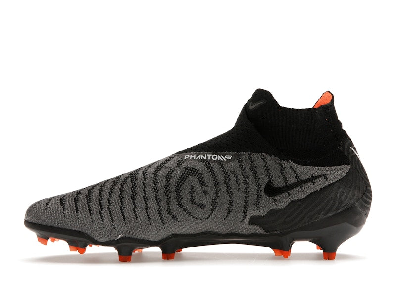 Nike Gripknit Phantom GX Elite Dynamic Fit FG Black Dark Smoke Grey Total Orange