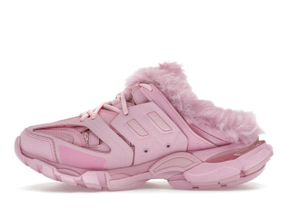 Balenciaga Track Mule Pink Faux Fur (Women's)