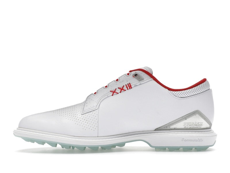 Jordan ADG 5 White Metallic Silver Blue Tint Fire Red (Wide)