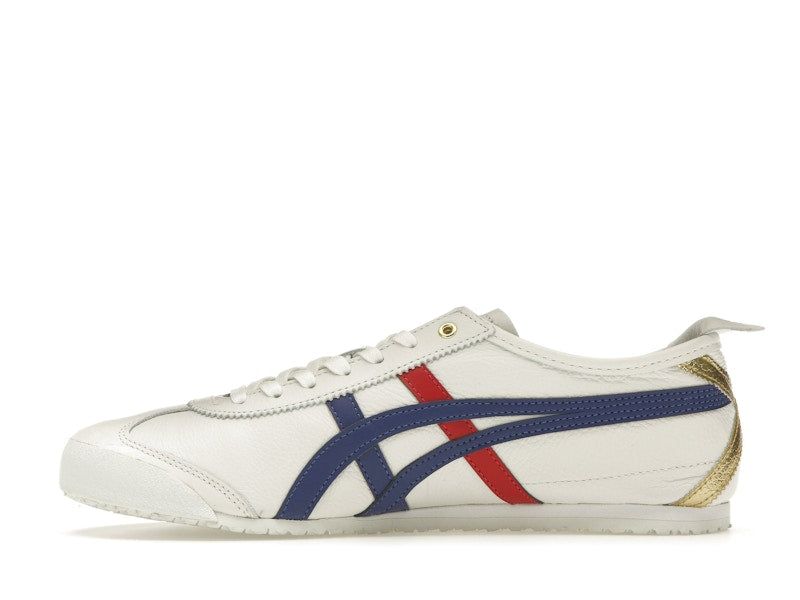 Onitsuka Tiger Mexico 66 White Blue Red Metallic Gold
