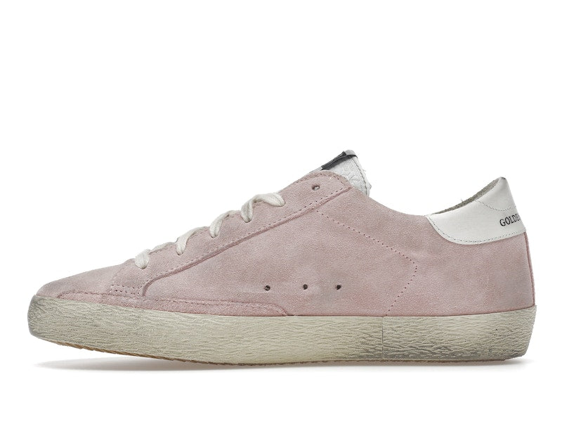 Golden Goose Super Star Pink Suede White