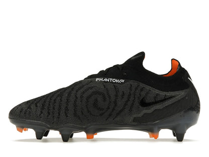 Nike Gripknit Phantom GX Elite SG-Pro Anti-Clog Traction Black Dark Smoke Grey Total Orange