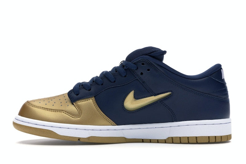 Nike SB Dunk Low Supreme Jewel Swoosh Gold