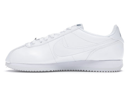Nike Cortez Basic Leather White White-Wolf Grey-Mtllc Silver