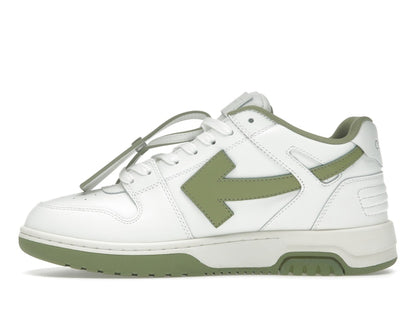 OFF-WHITE Out Of Office OOO Low Tops White Sage