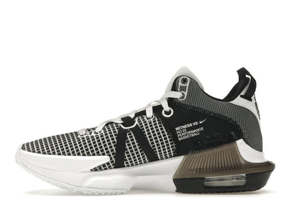 Nike LeBron Witness 7 White Black Metallic Silver