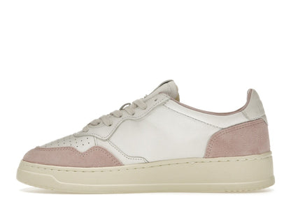 Autry Medalist Leather Low White Powder (Women's)