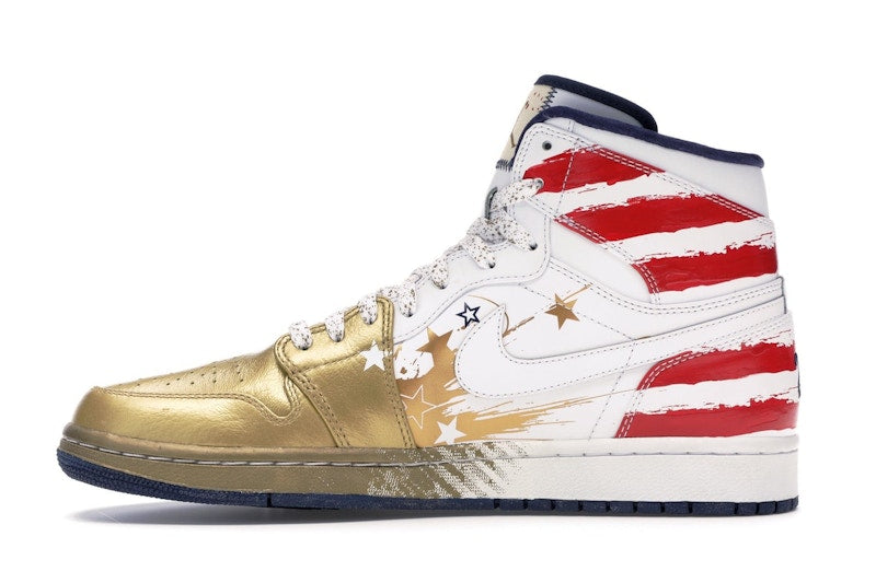 Jordan 1 Retro Dave White Wings For the Future Gold