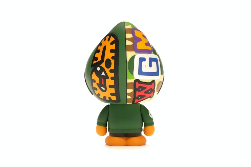 BAPE Baby Milo Shark Hoodie Vinyl Toy Green