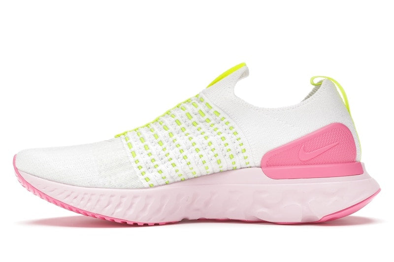 Nike React Phantom Run Flyknit 2 White Volt Pink Glow (Women's)