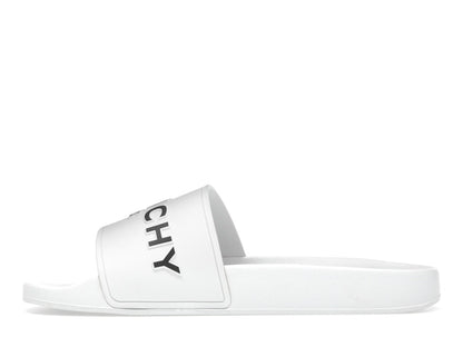 Givenchy Paris Flat Sandals White Black