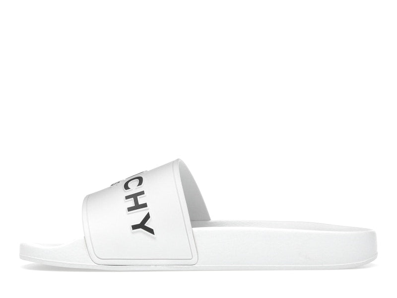 Givenchy Paris Flat Sandals White Black