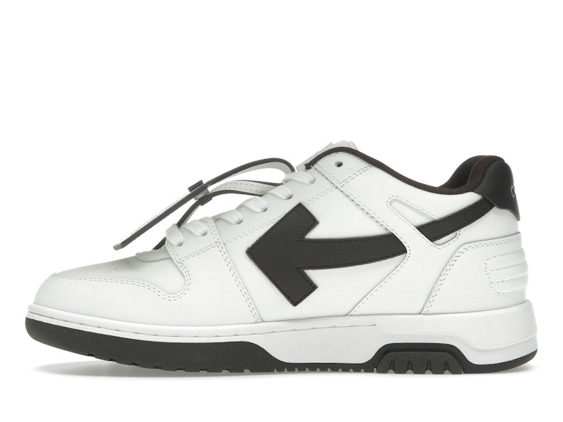 OFF-WHITE Out Of Office OOO Low Tops White Brown